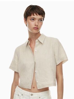 White Wilfred 100% Organic Linen Shirt